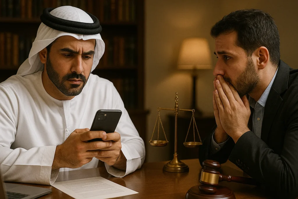 خدمات محامي ابتزاز الكتروني بأبوظبي – حماية قانونية كاملة